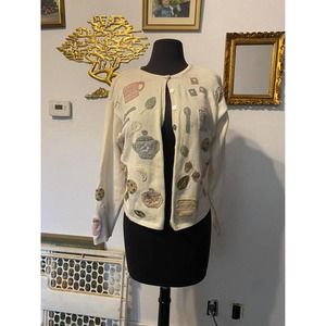 Vintage embroidery Cookie Sweater